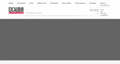 Desktop Screenshot of excaliburexhibits.com